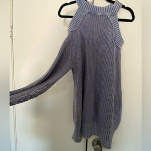 Beautiful Free People sweater. It’s open from the back and cutout shoulders.